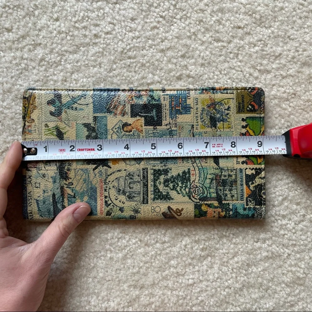 Colorful Stamp Print Women's Wallet - Picture 9 of 9
